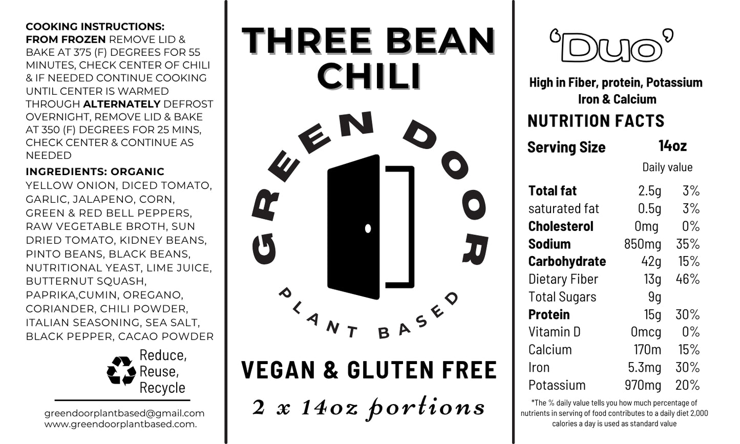 Three Bean Chili (gluten-free)