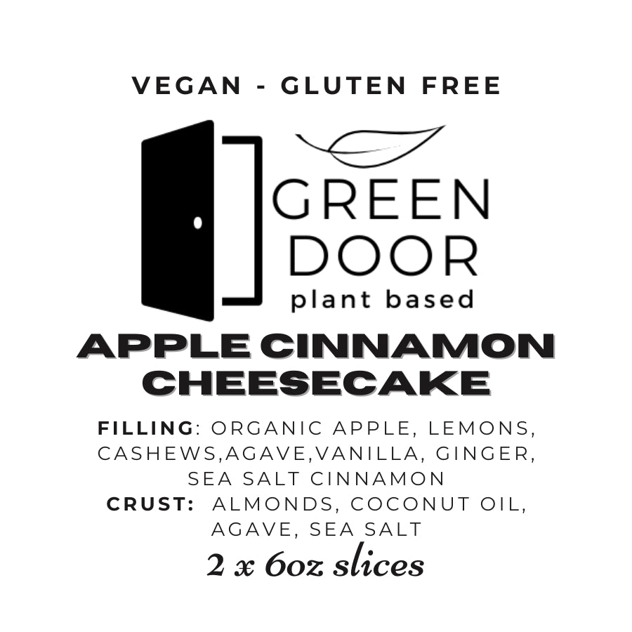 'Raw' Apple Cinnamon Cheesecake (gluten-free)